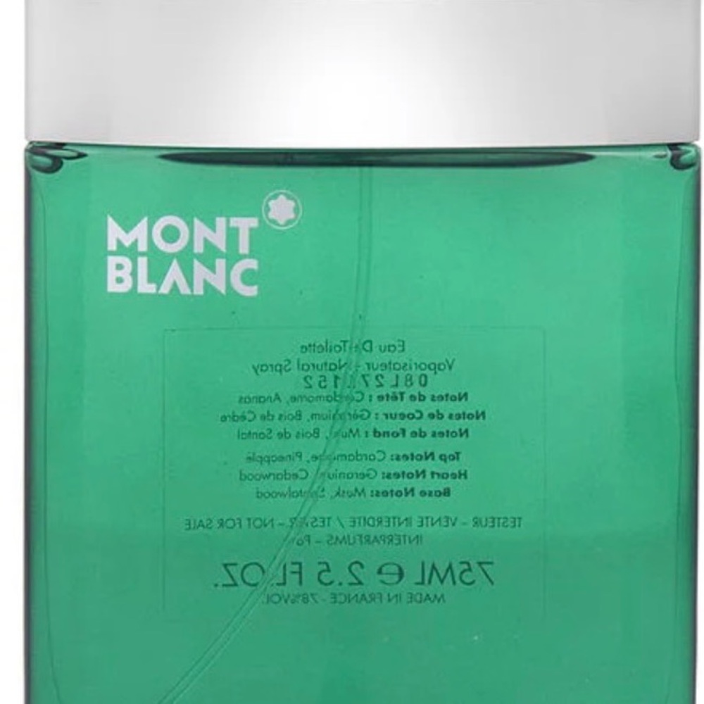 Montblanc Individuel Tonic Eau de Toilette Spray Tester 75ml 2.5 fl oz Men’s New